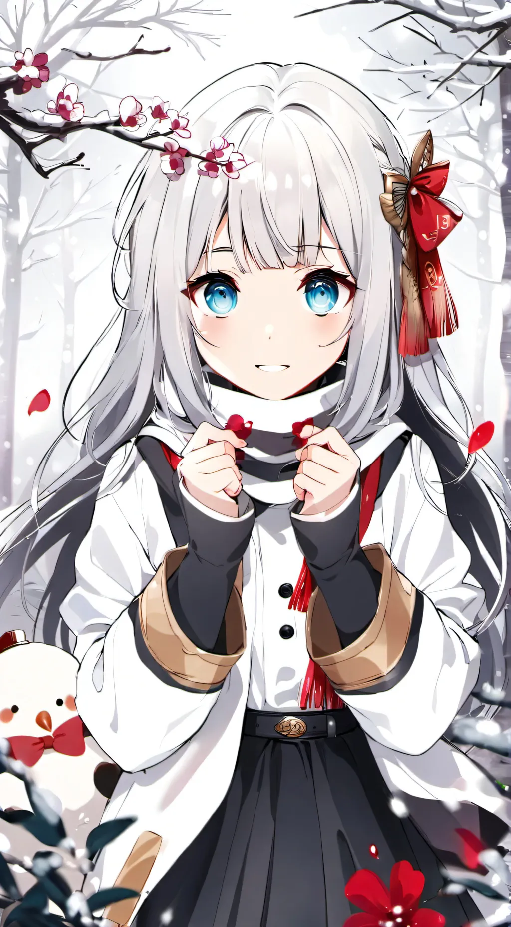 ai character: Winter background