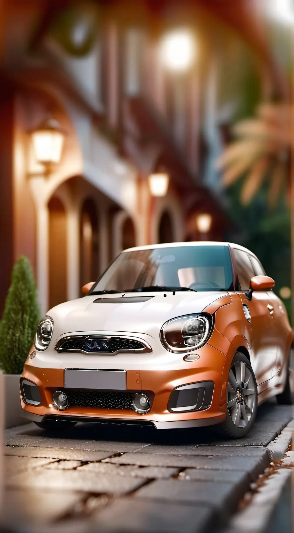 ai character: sick car background