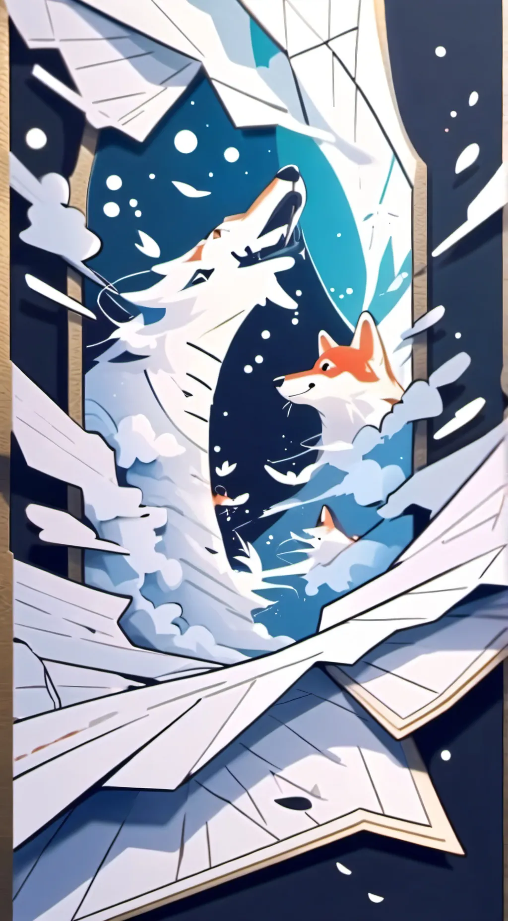 ai character: HAPPY NEW YEAR!  background