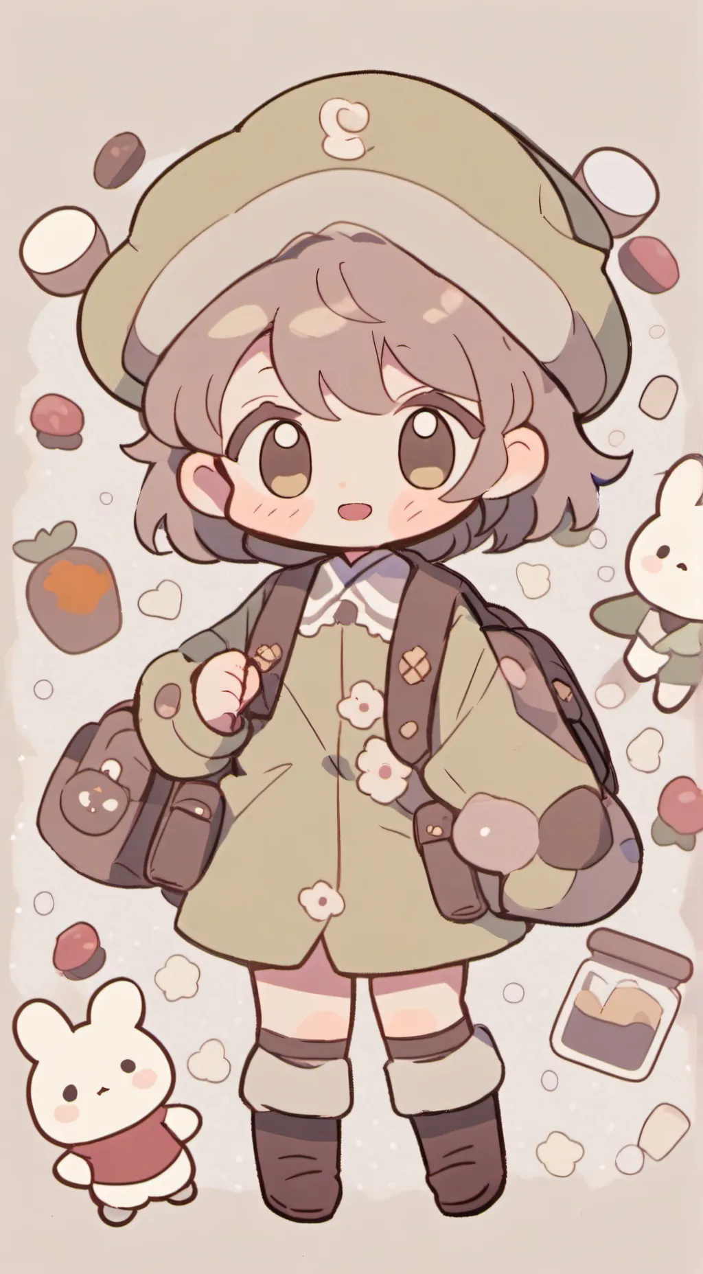 ai character: 🌺Flor🌺 background