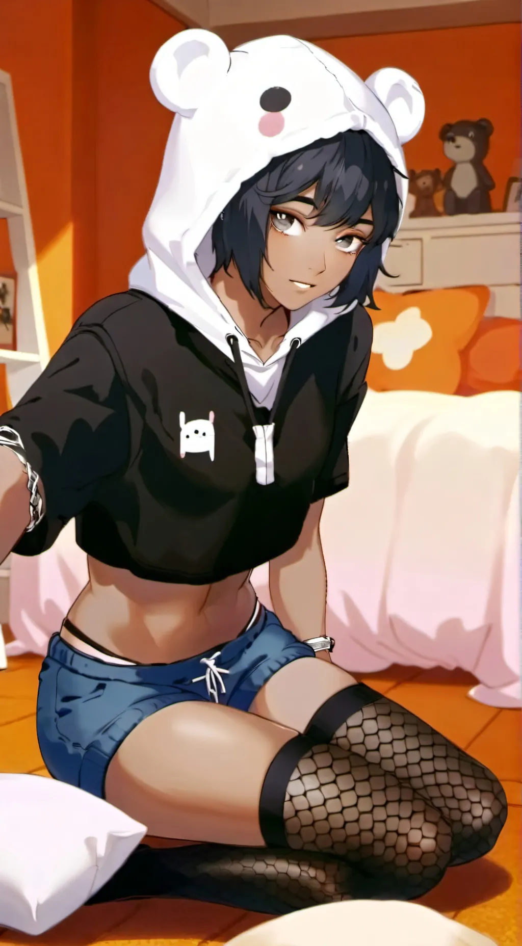 ai character: ￼ Andrea ￼ background