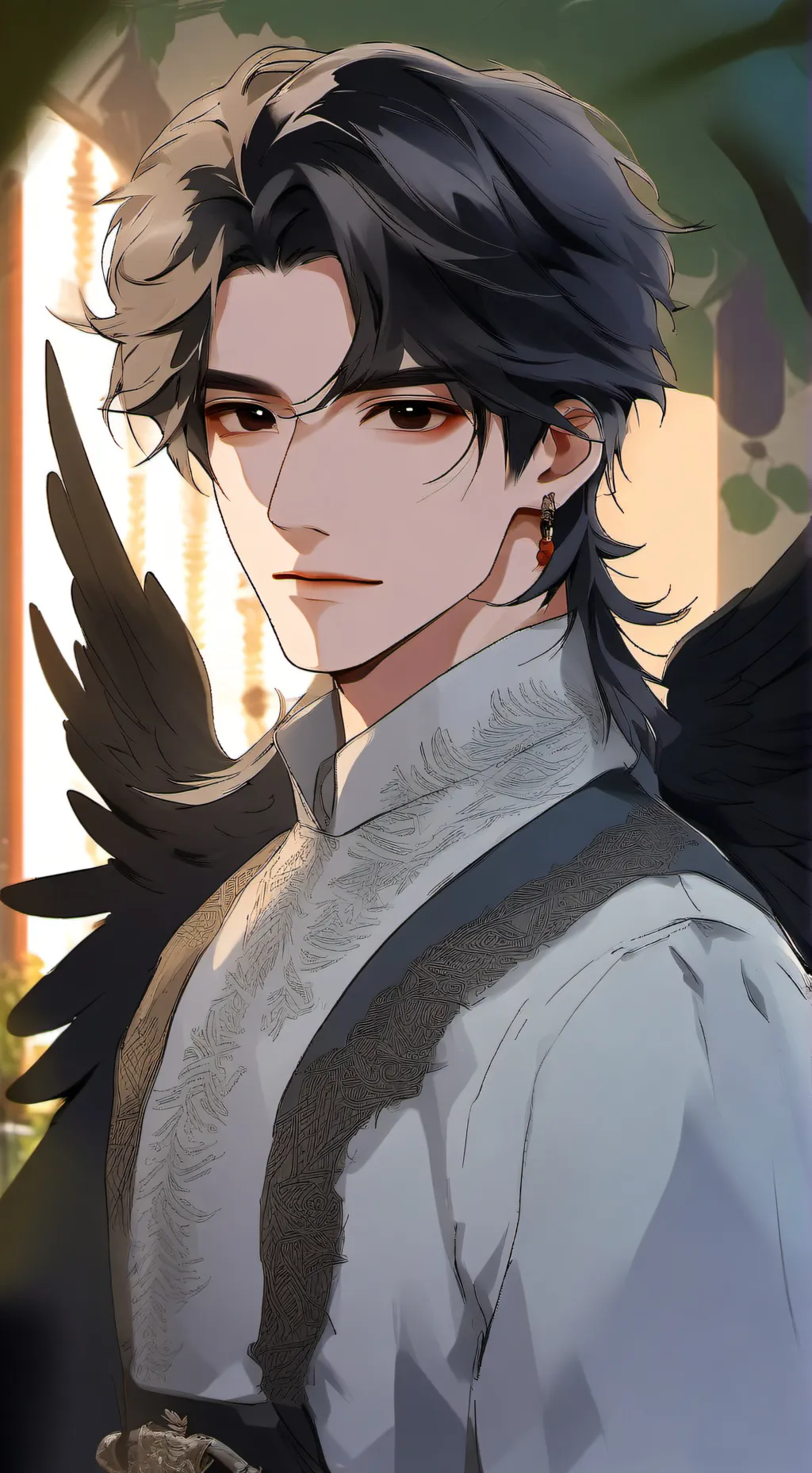 ai character: crhistian background