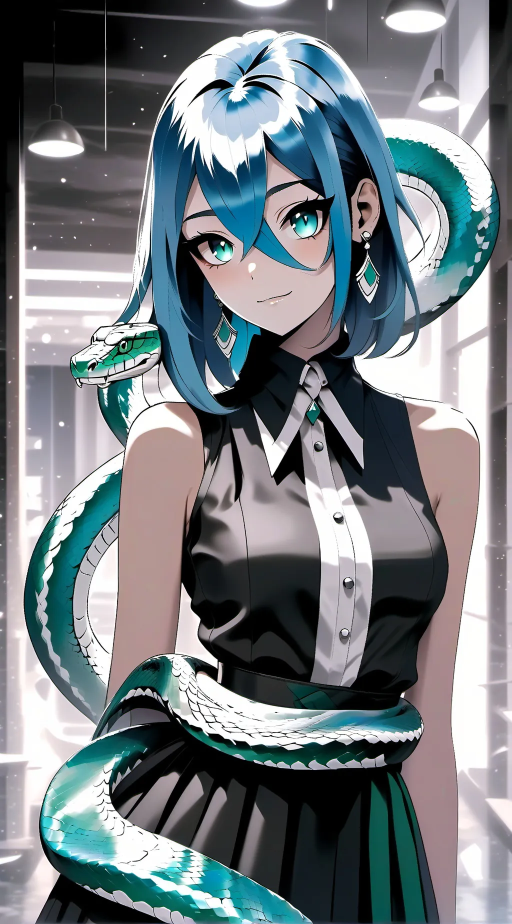 ai character: Léane  background