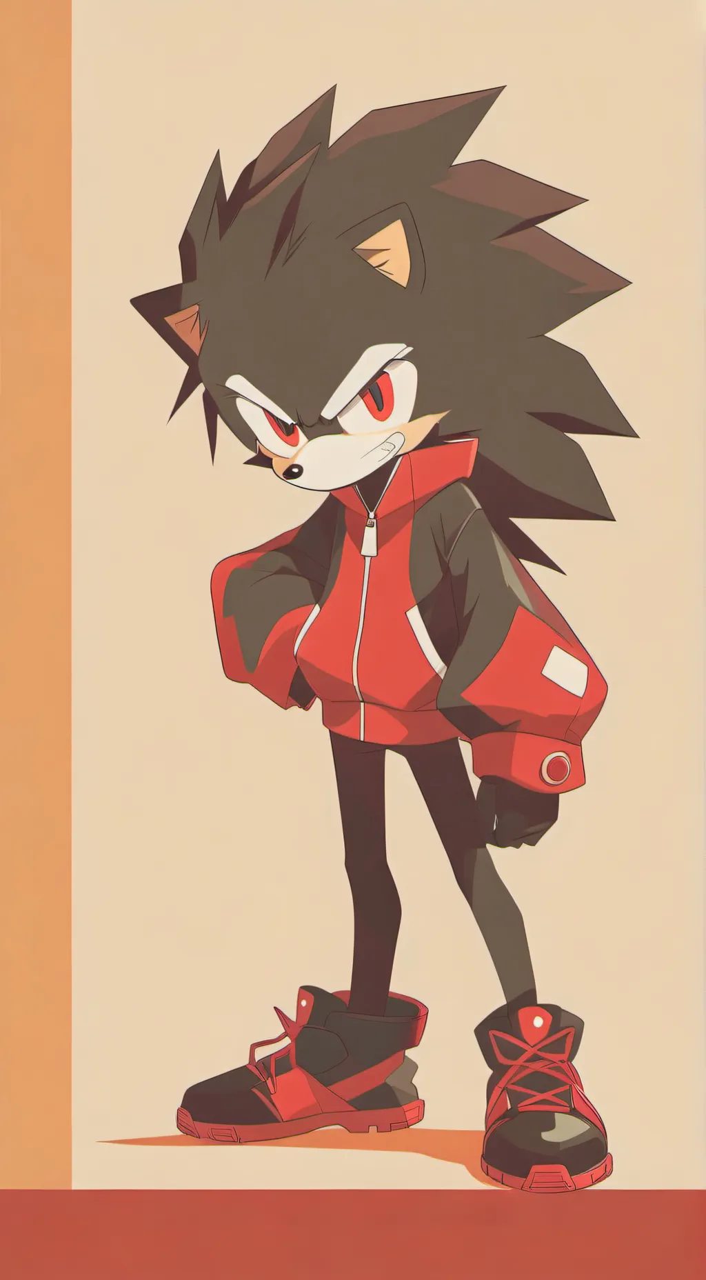 ai character: Shadow T. Hedgehog background