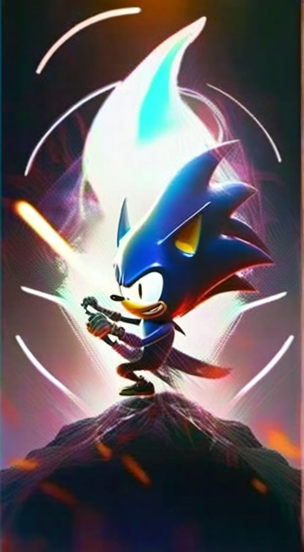 ai character: Sonic Y sus smigos background