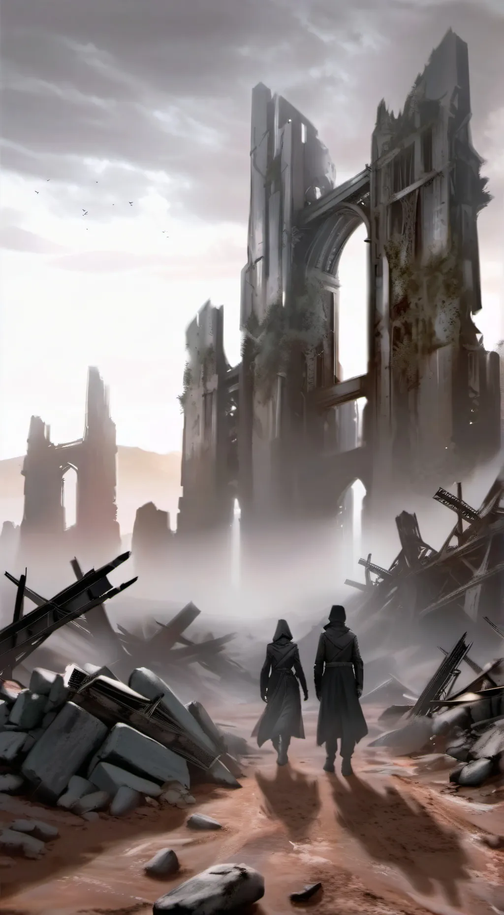 ai character: wenda,oren,grey background