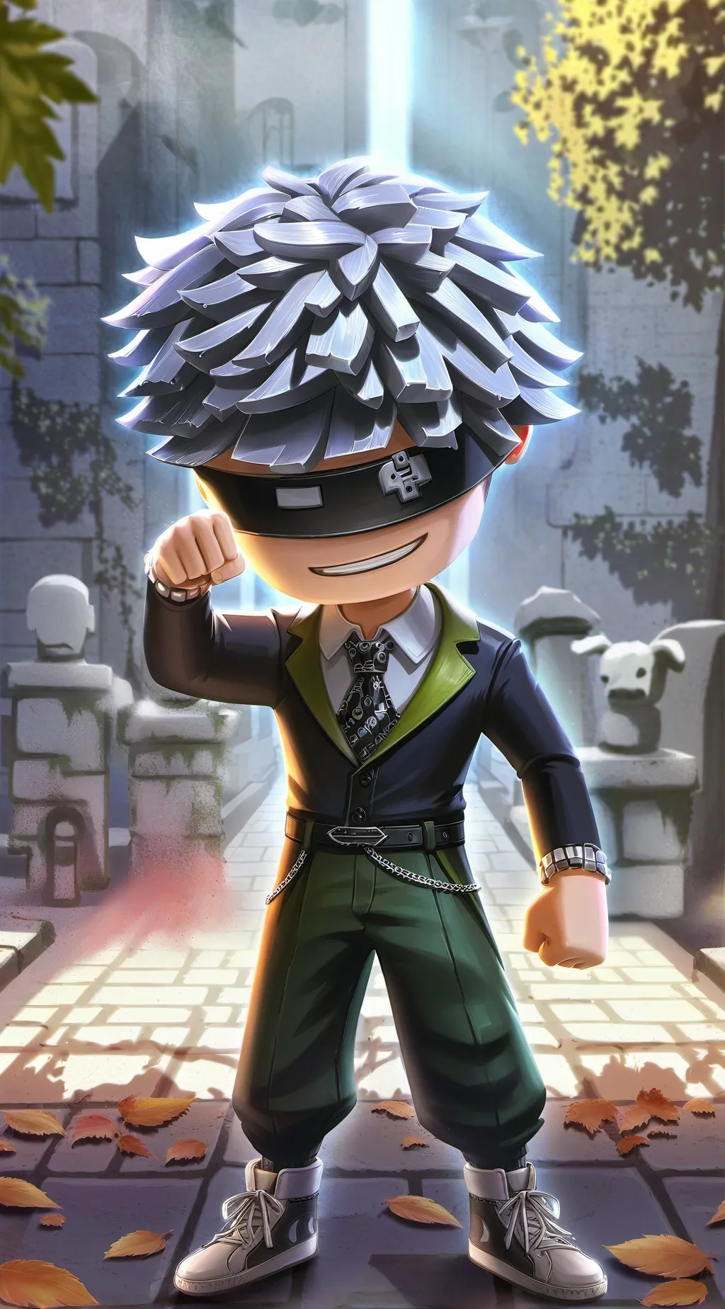 ai character: Sliver blox  background