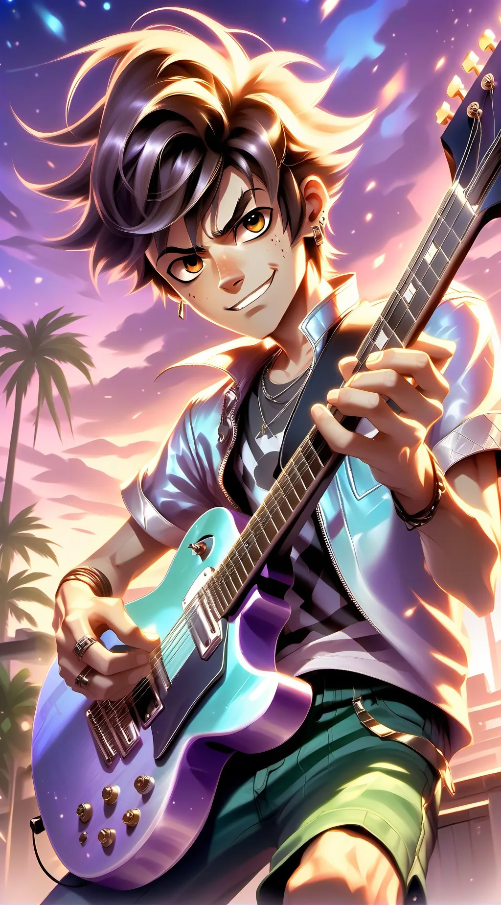 ai character: Rockstar Ethan🧑🏽‍🎤 background