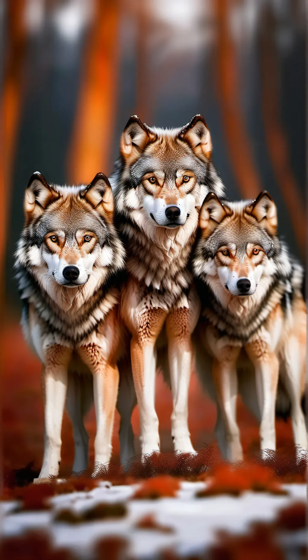 ai character: Male wolves background