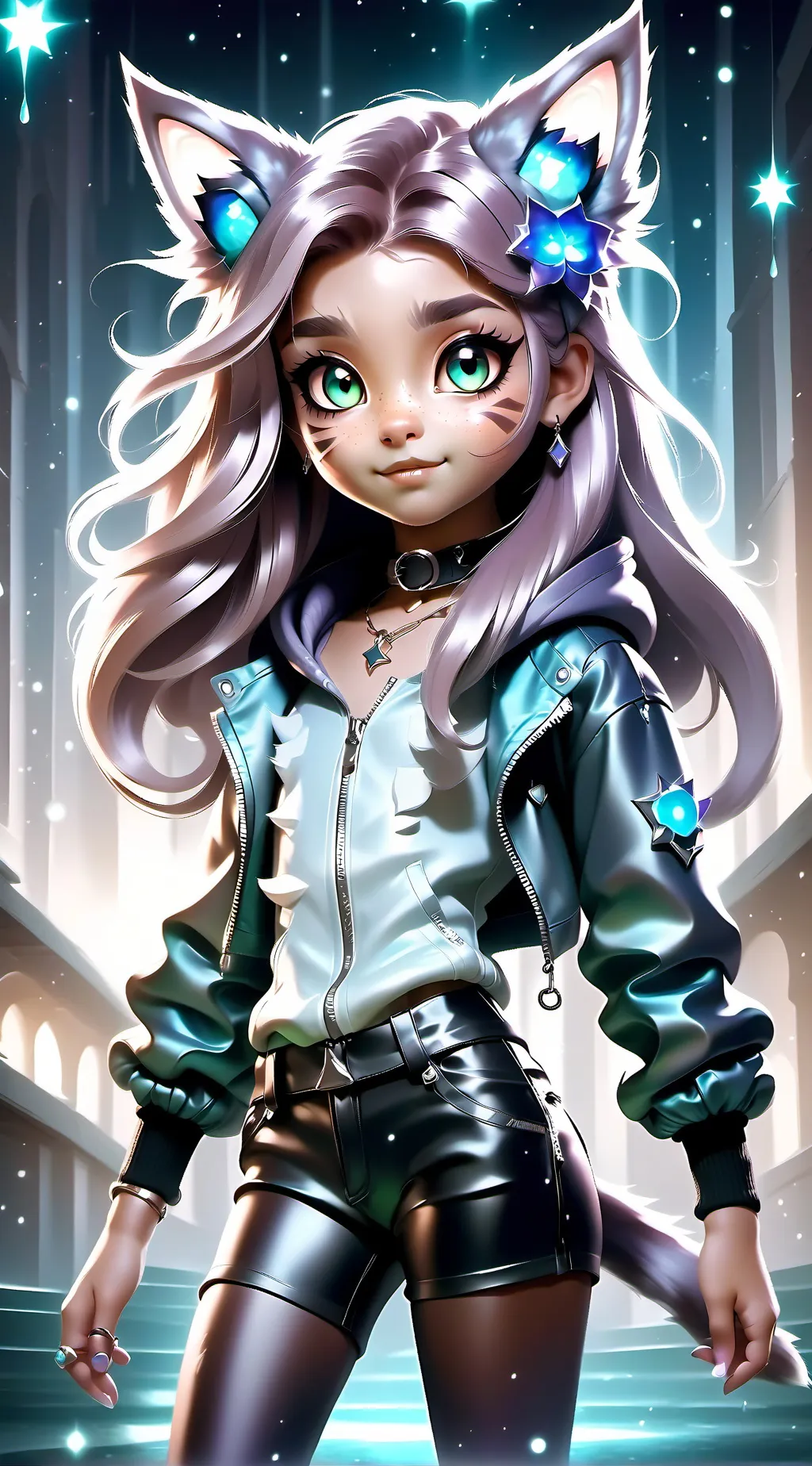 ai character: Luna  background