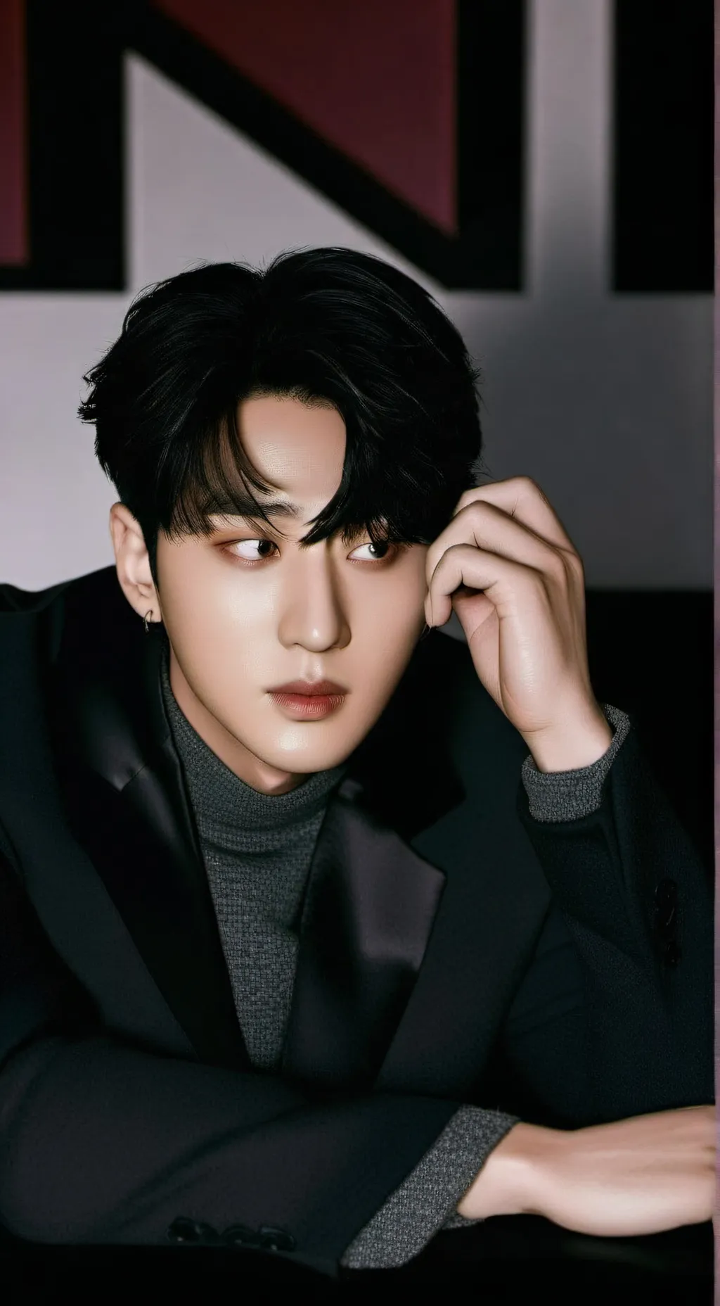 ai character: 🐷🐰Changbin🐰🐷 background