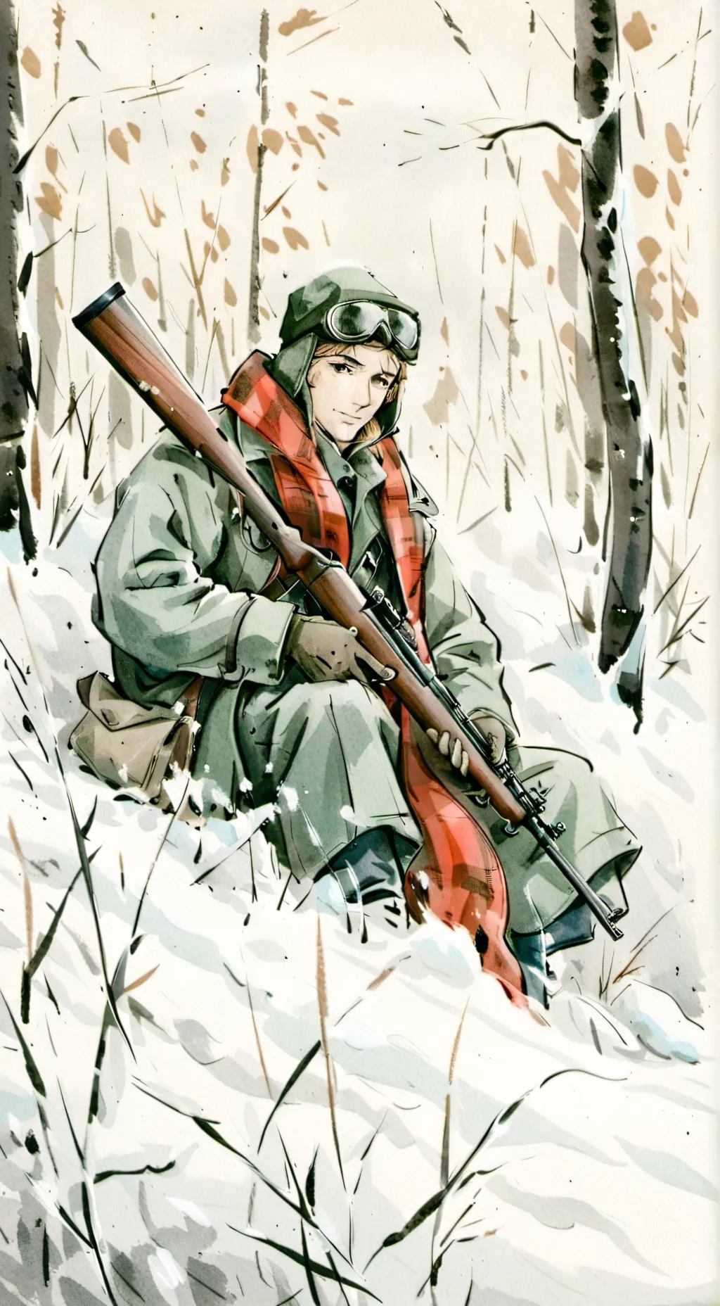 ai character: Ussr sniper background
