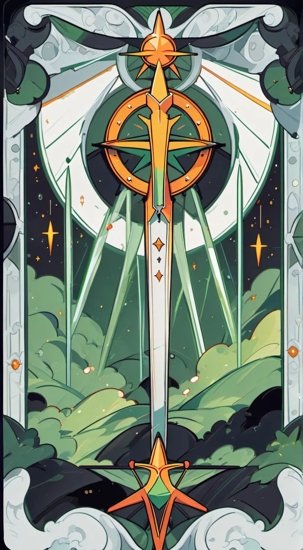 ai character: Dark words background