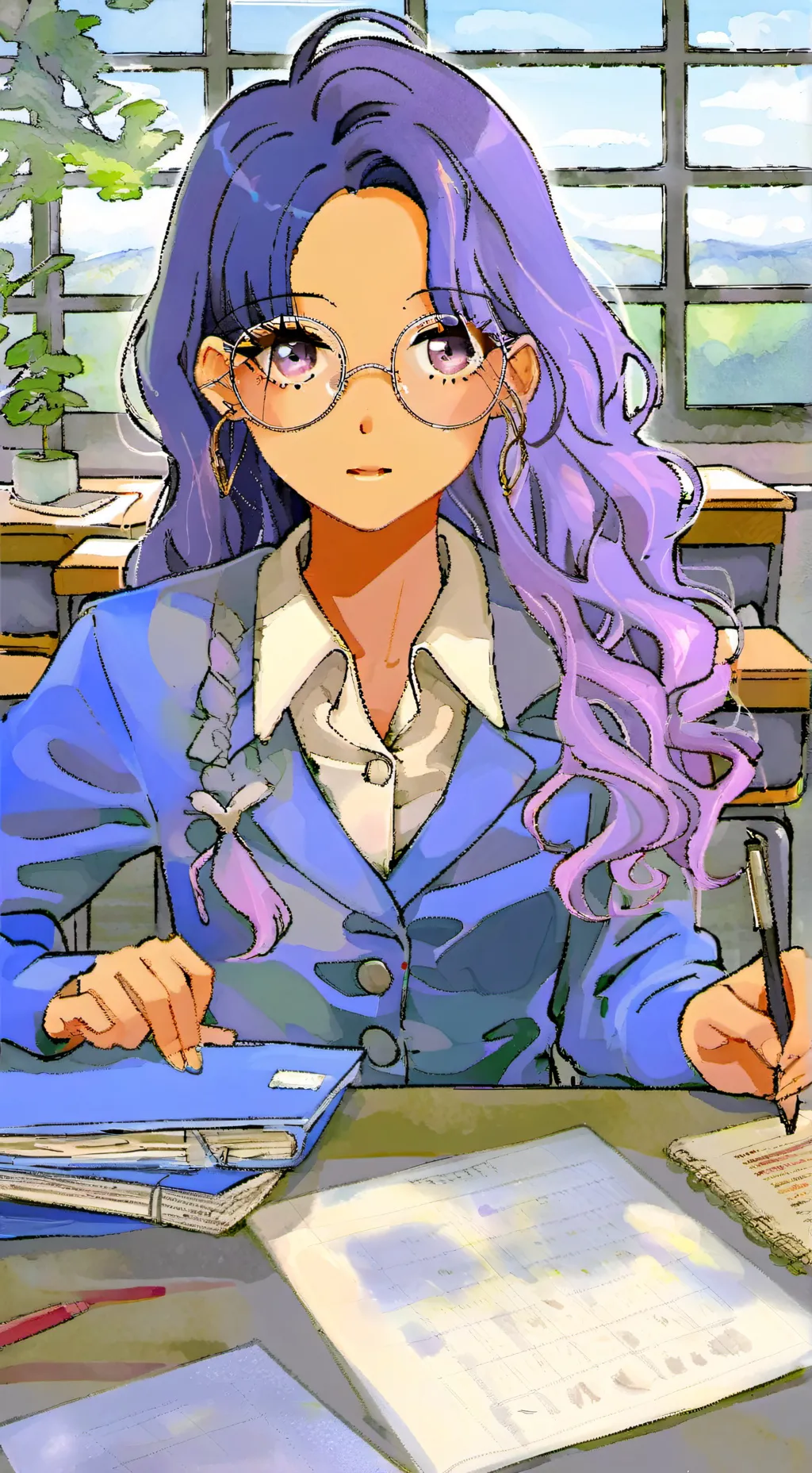 ai character: Georgina  background