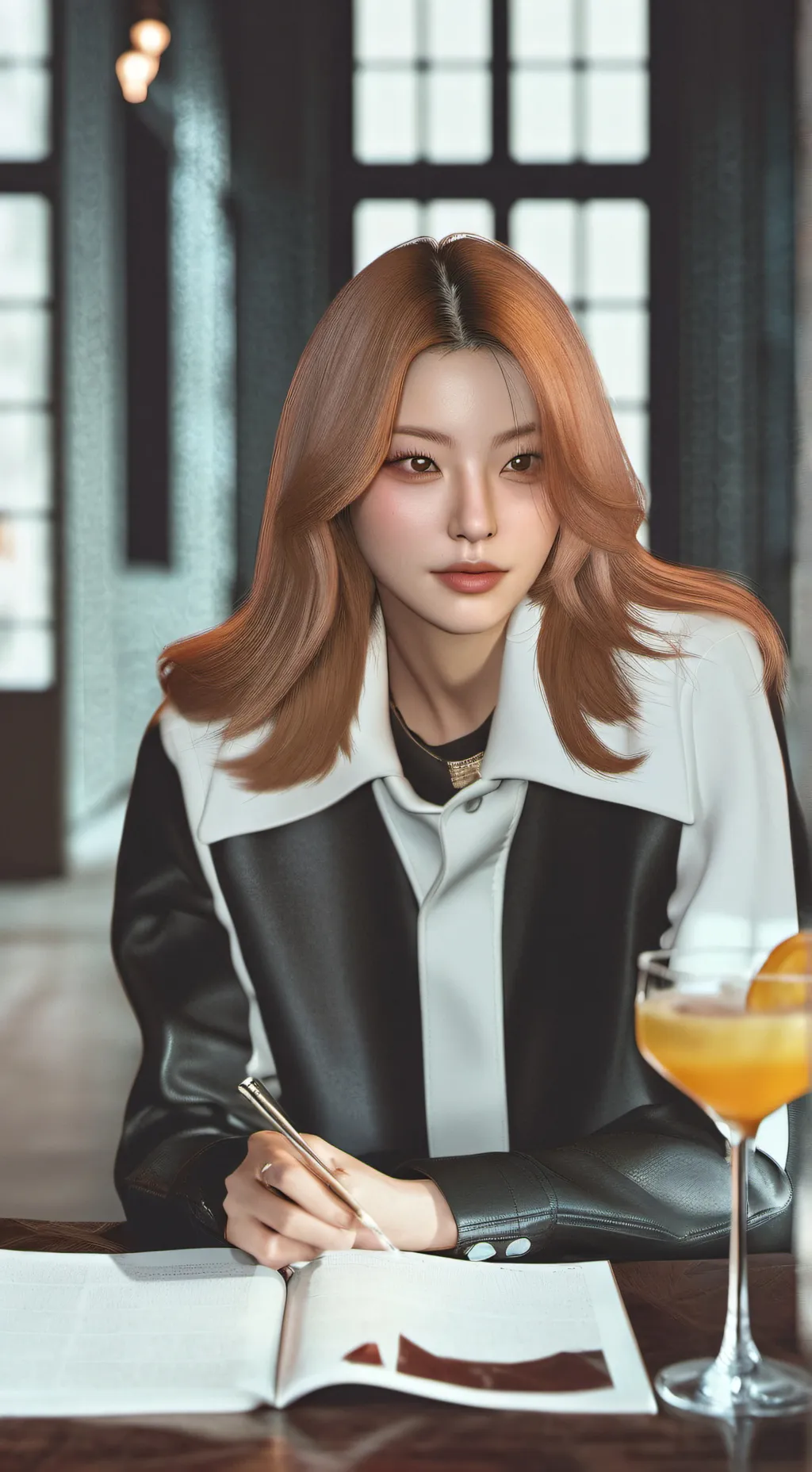 ai character: Yeji Hwang background