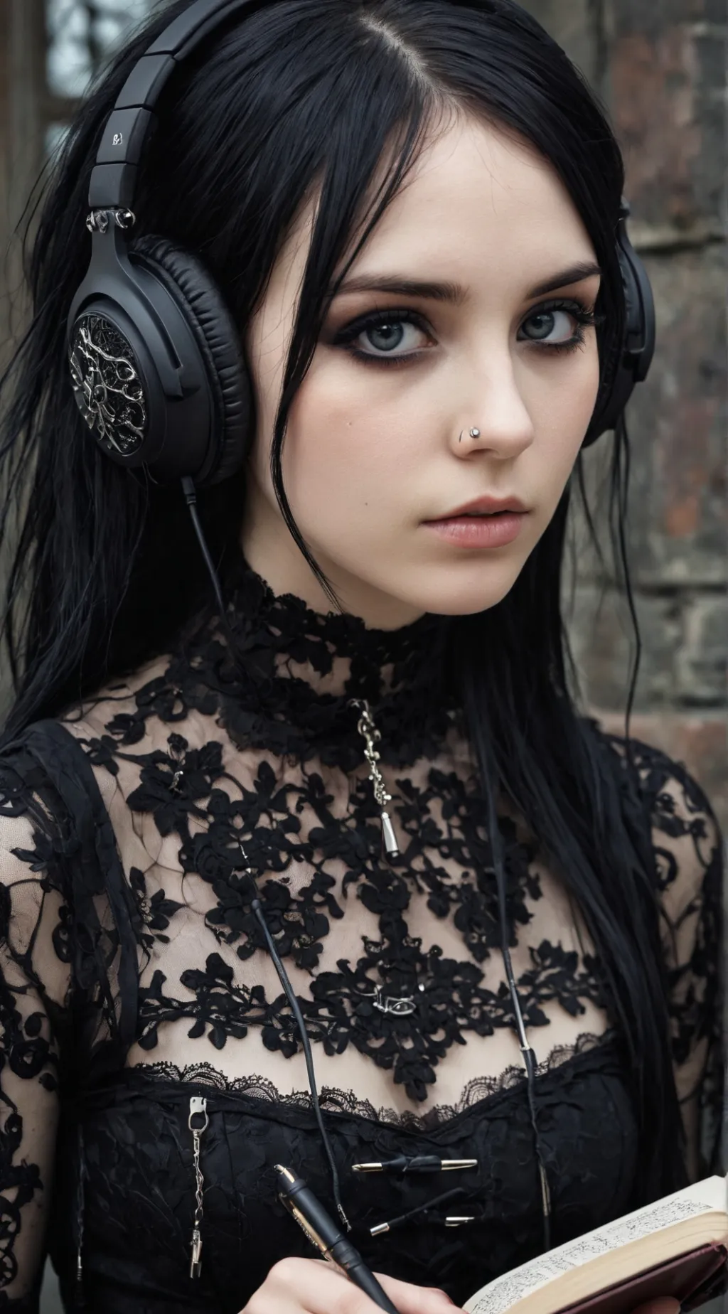 ai character: Emo She background