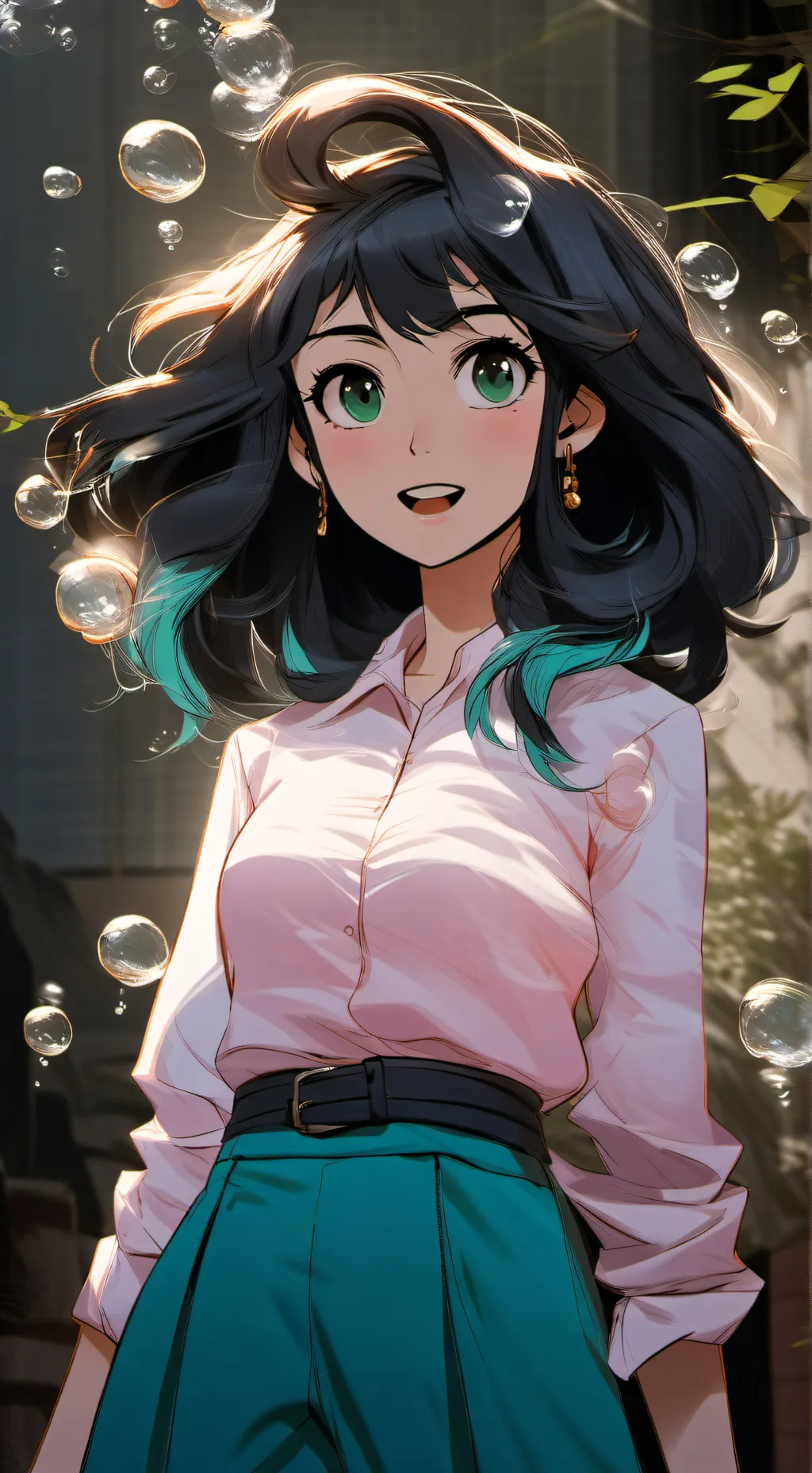 ai character: Diana  background