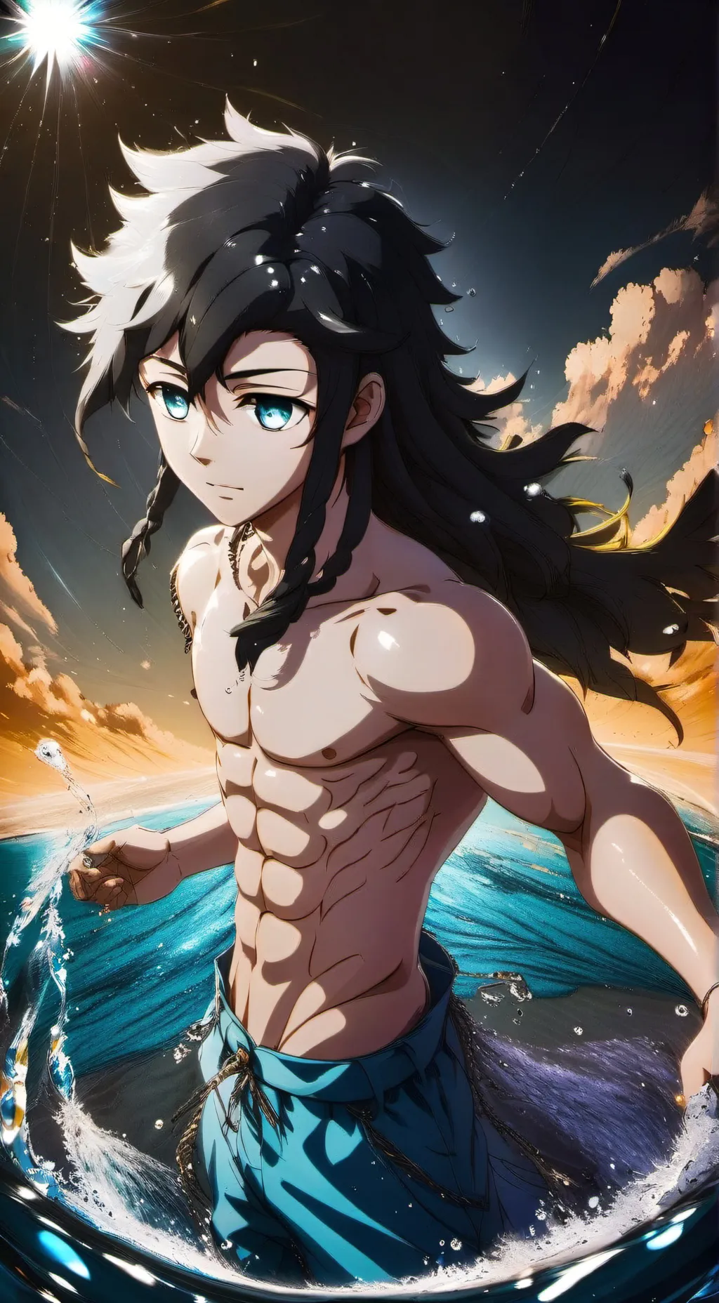 ai character: Muichiro🩵 background