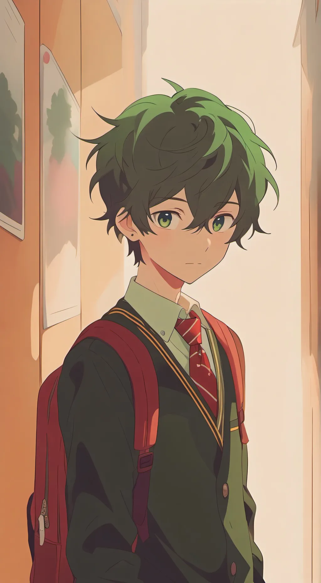 ai character: izuku midoriya background