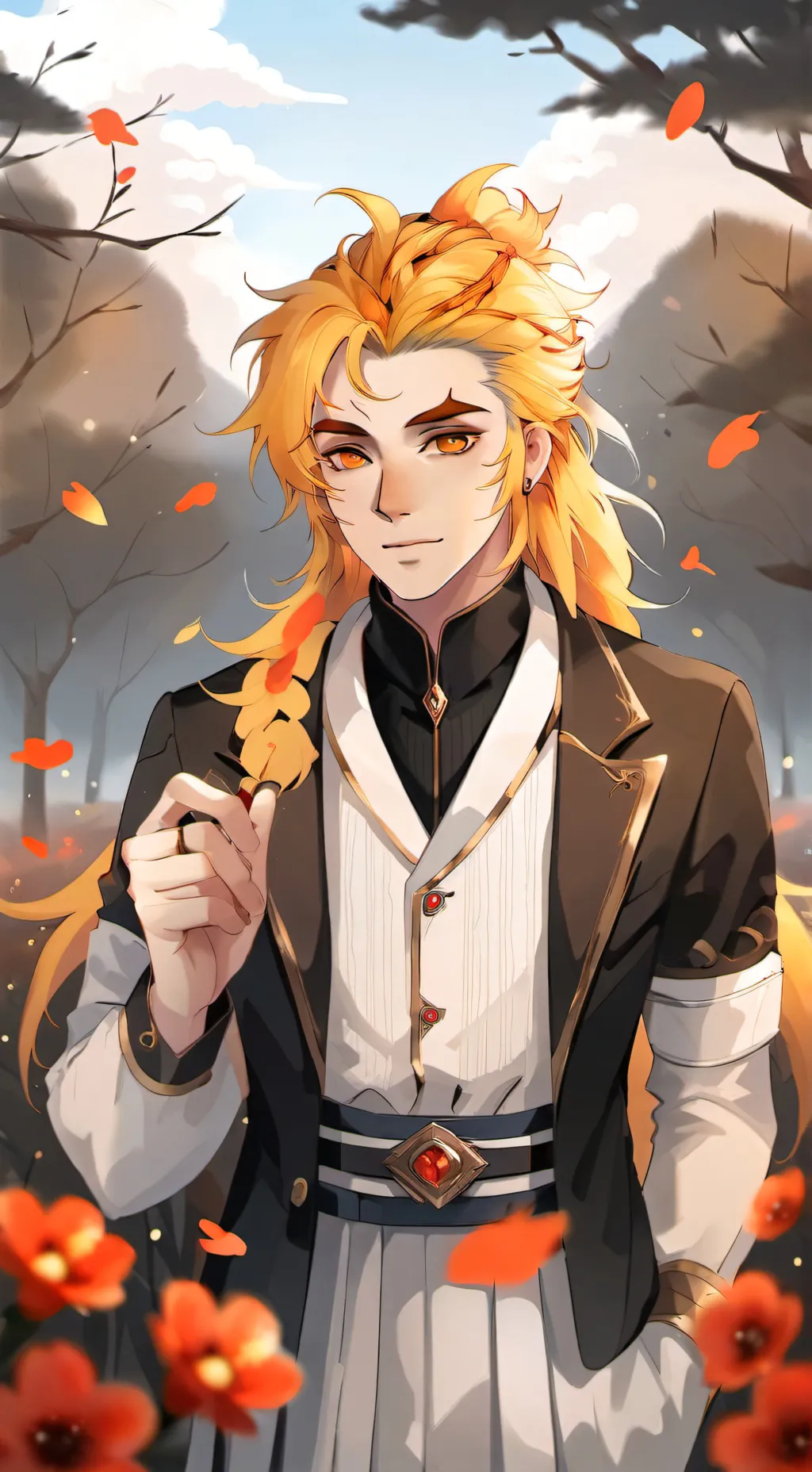 ai character: Rengoku  background