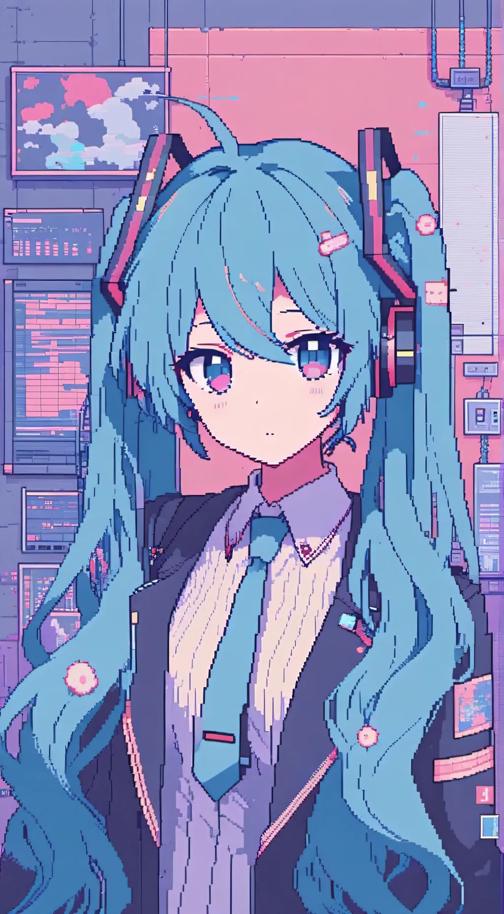 ai character: Hatsune Miku background