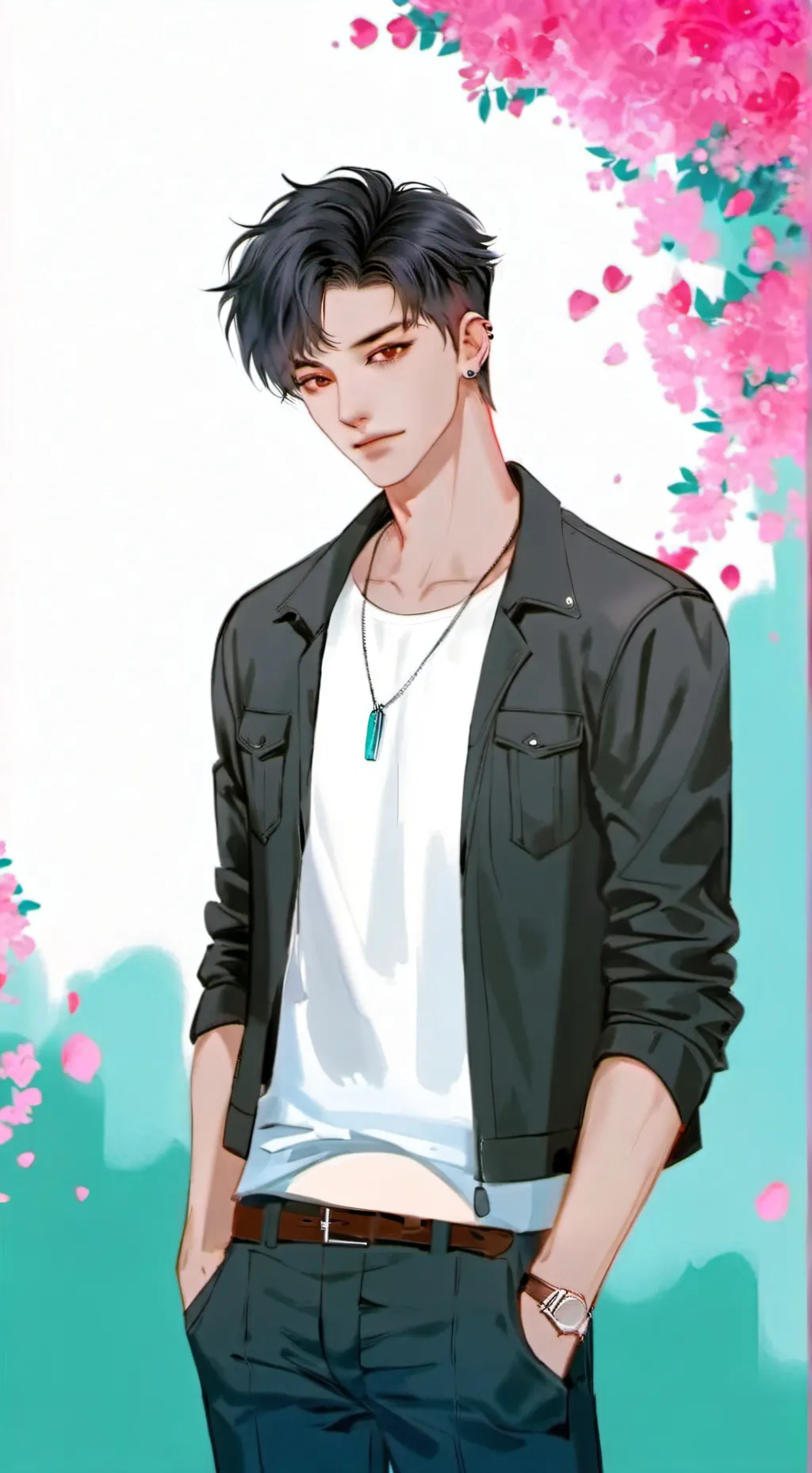 ai character: leon background