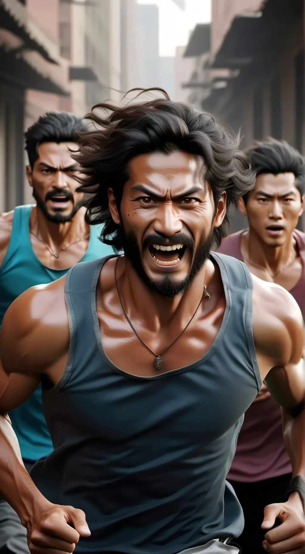 ai character: Group of bullys background