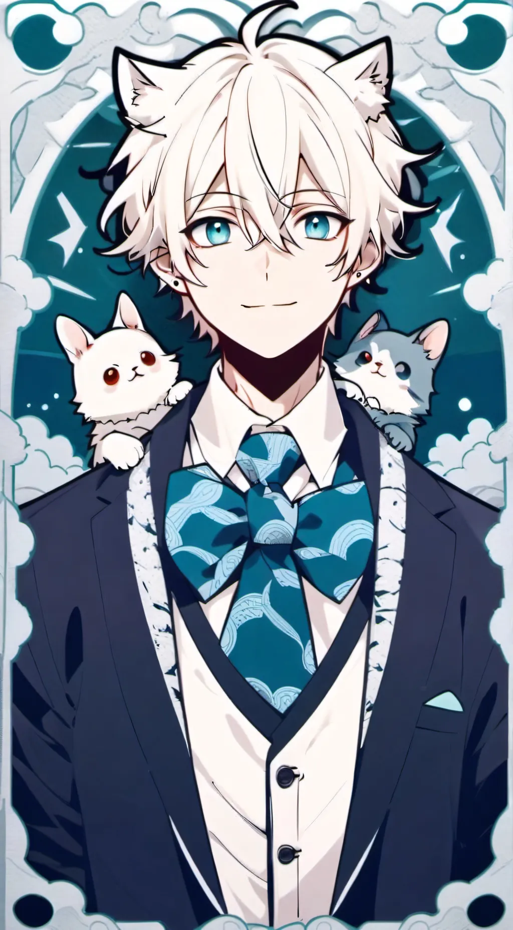 ai character: Aqua background