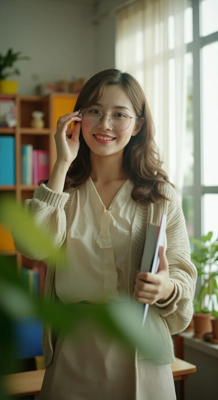 ai character: Ms Aphilia  background