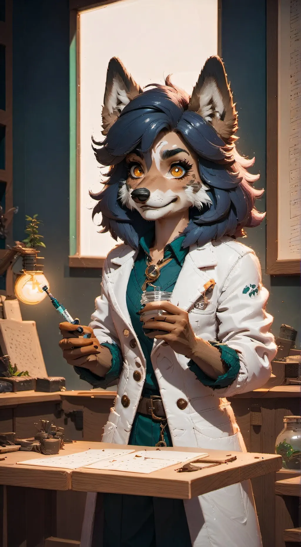 ai character: Elaine background