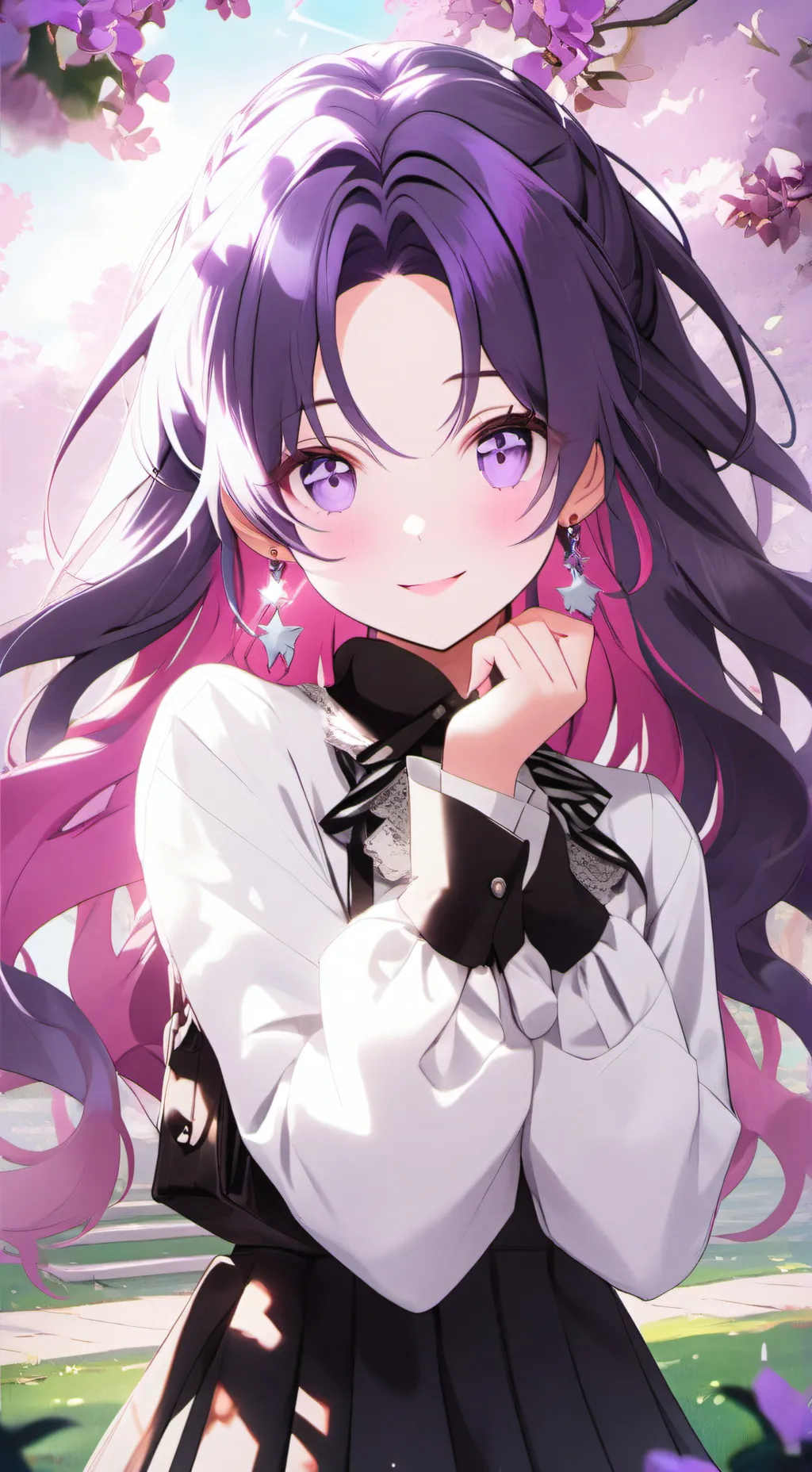 ai character: crystal background