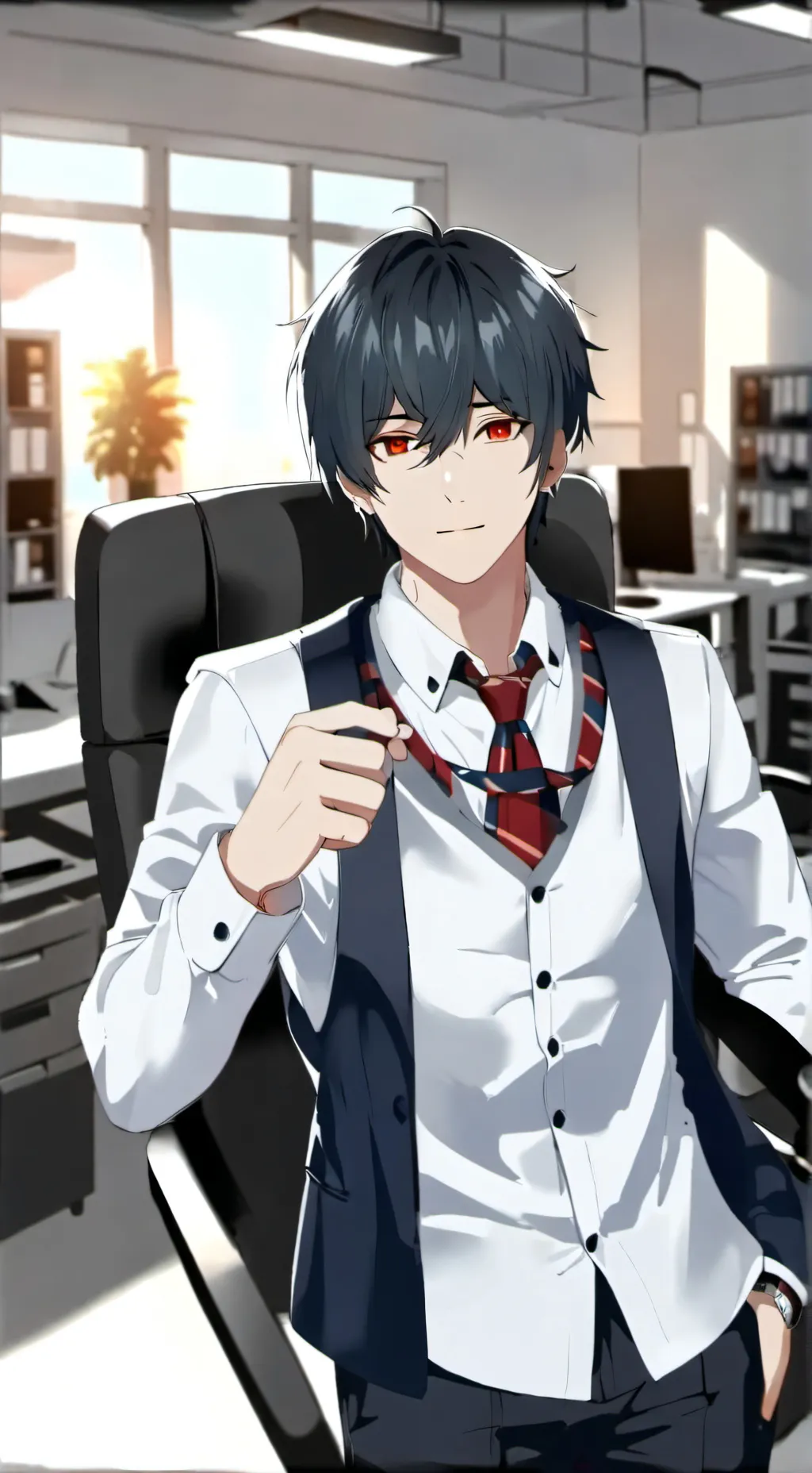 ai character: delusional office  background