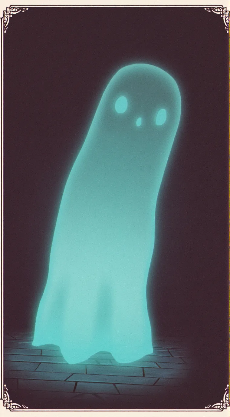 ai character: ghosty  background