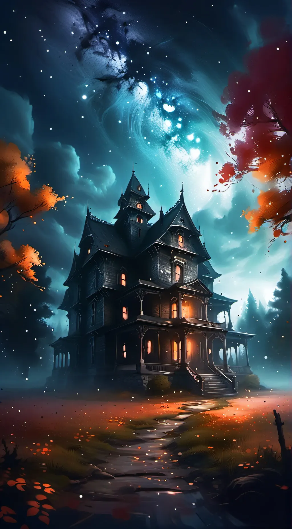 ai character: Mm2 but Horror background