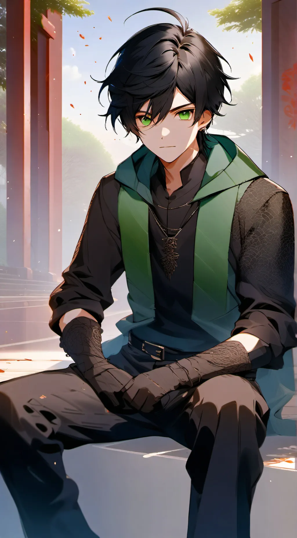 ai character: Morrow Ninjago  background