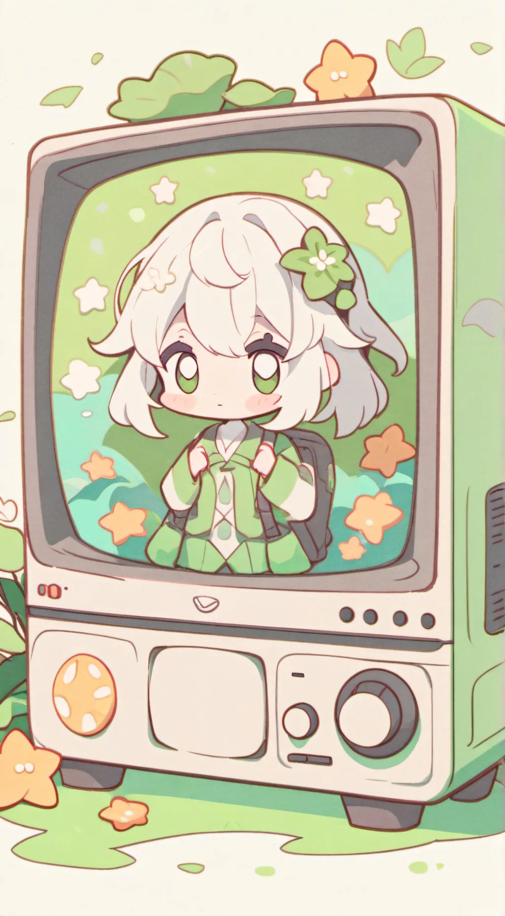 ai character: 🖥ShellyVision🦖 background