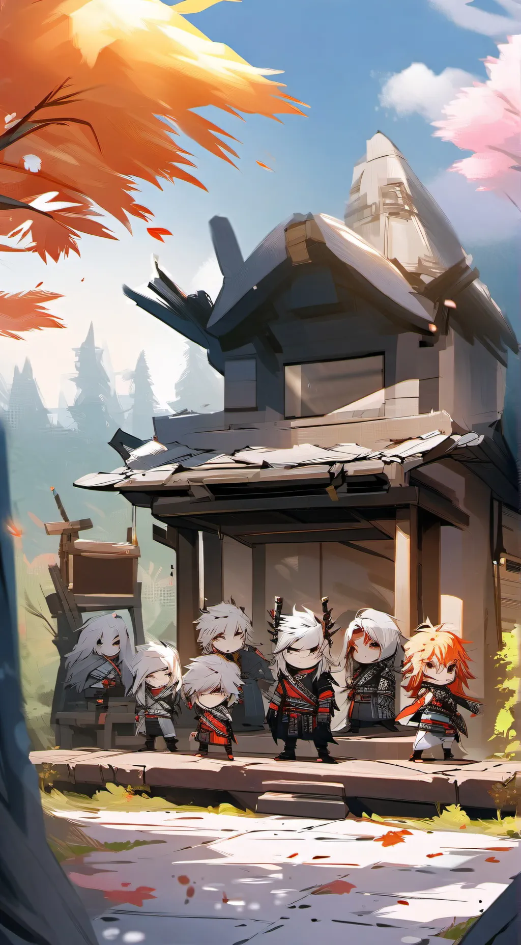 ai character: MHA festa (menino) background