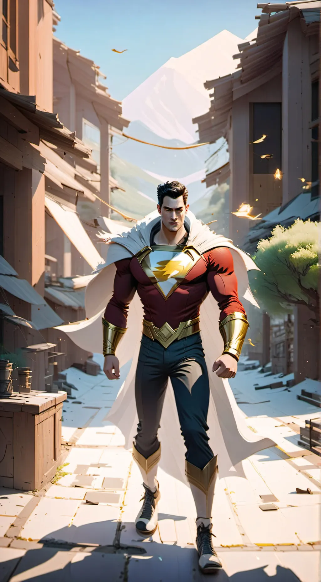 ai character: shazam background