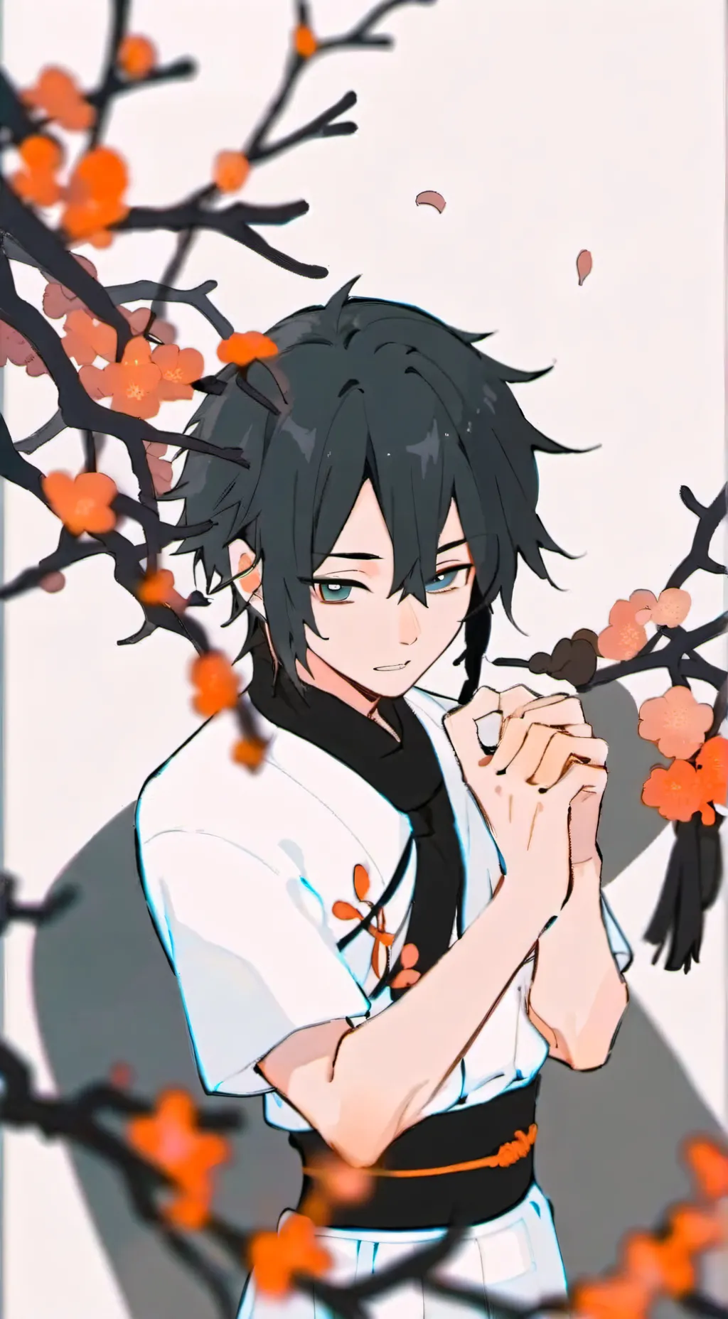 ai character: Giyuu and nemi background