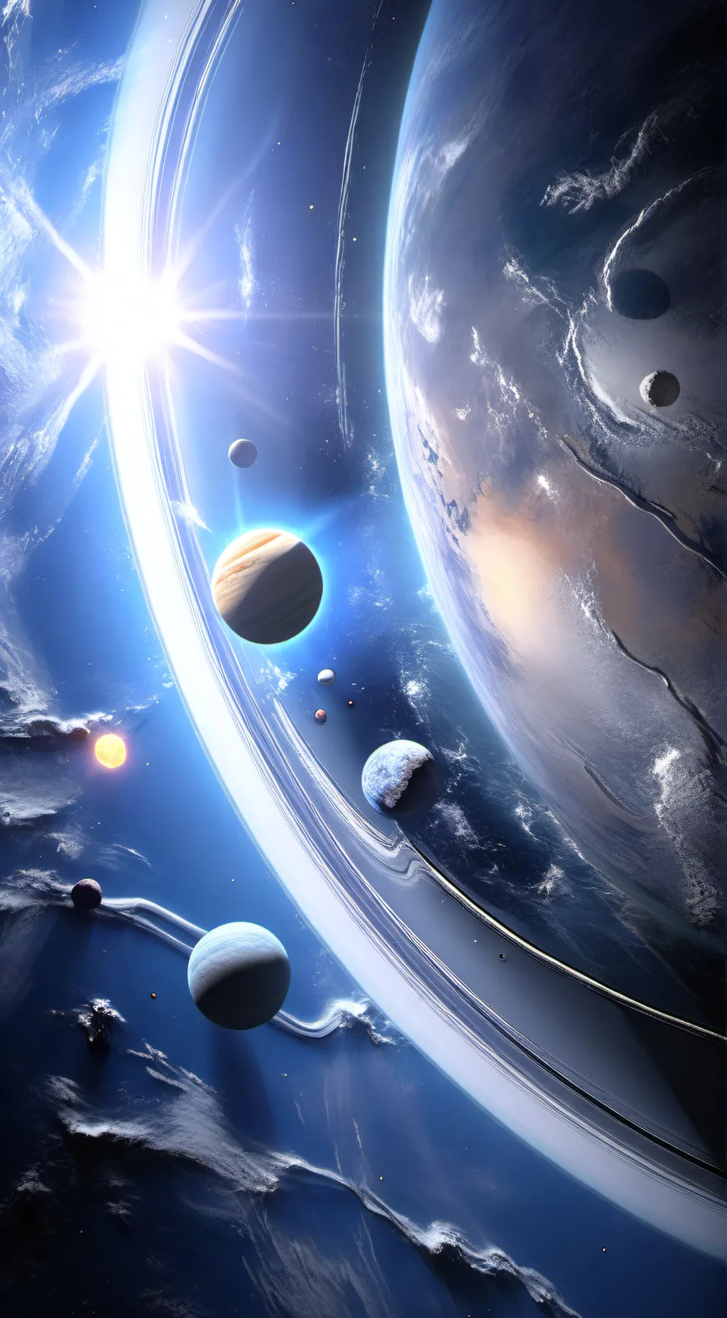 ai character: sun background