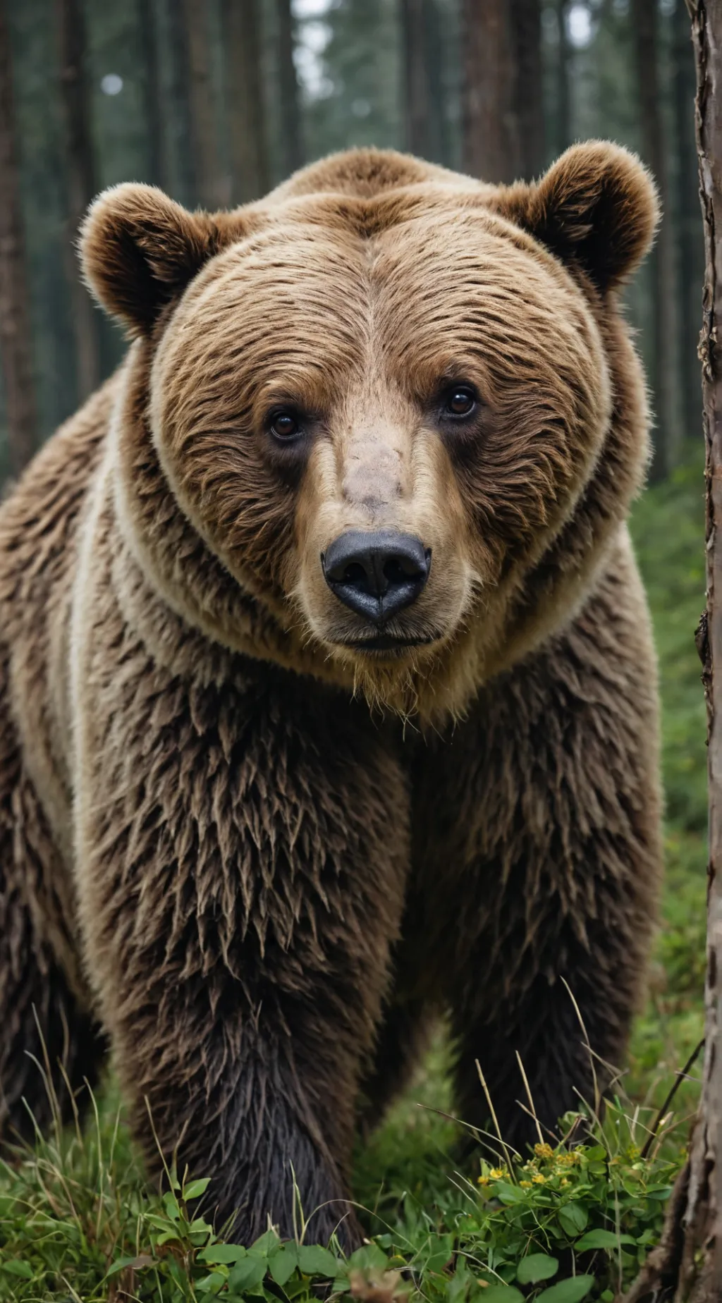 ai character: Медведь background