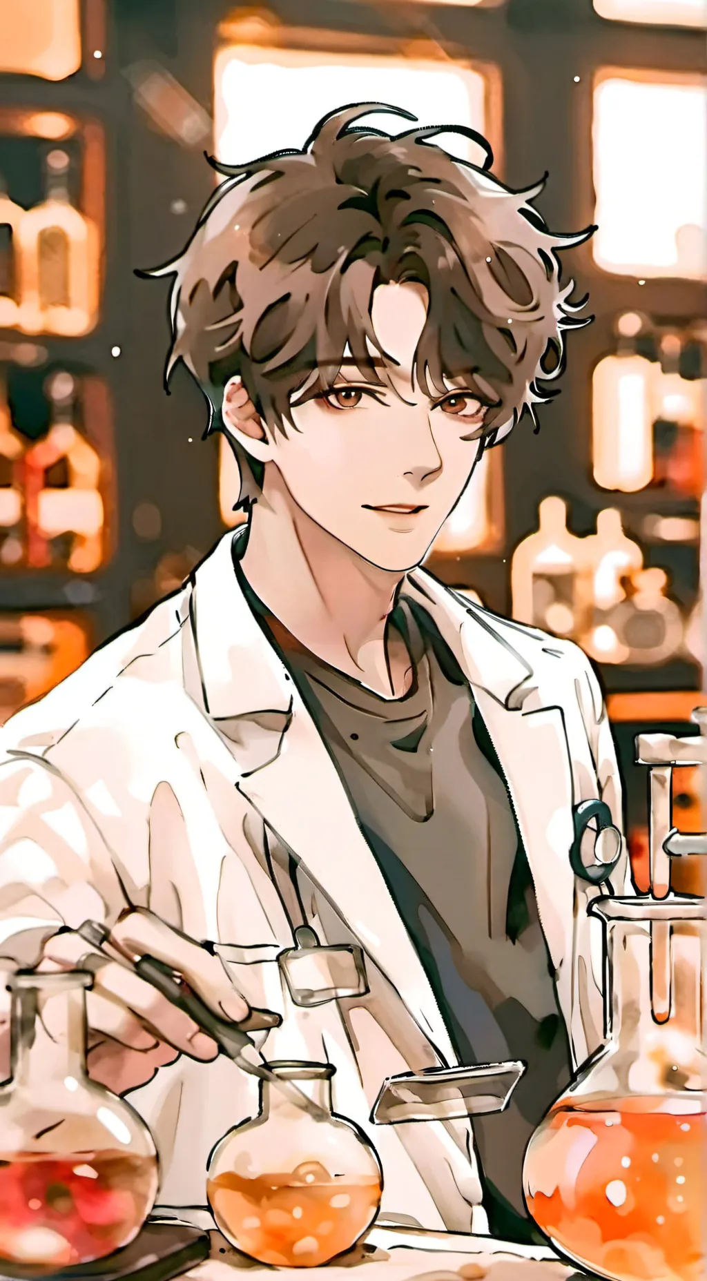 ai character: Arwin  background