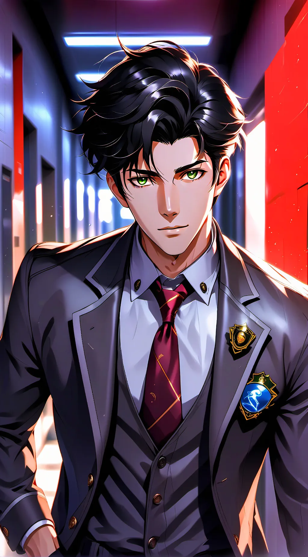 ai character: ★†asher†★ background