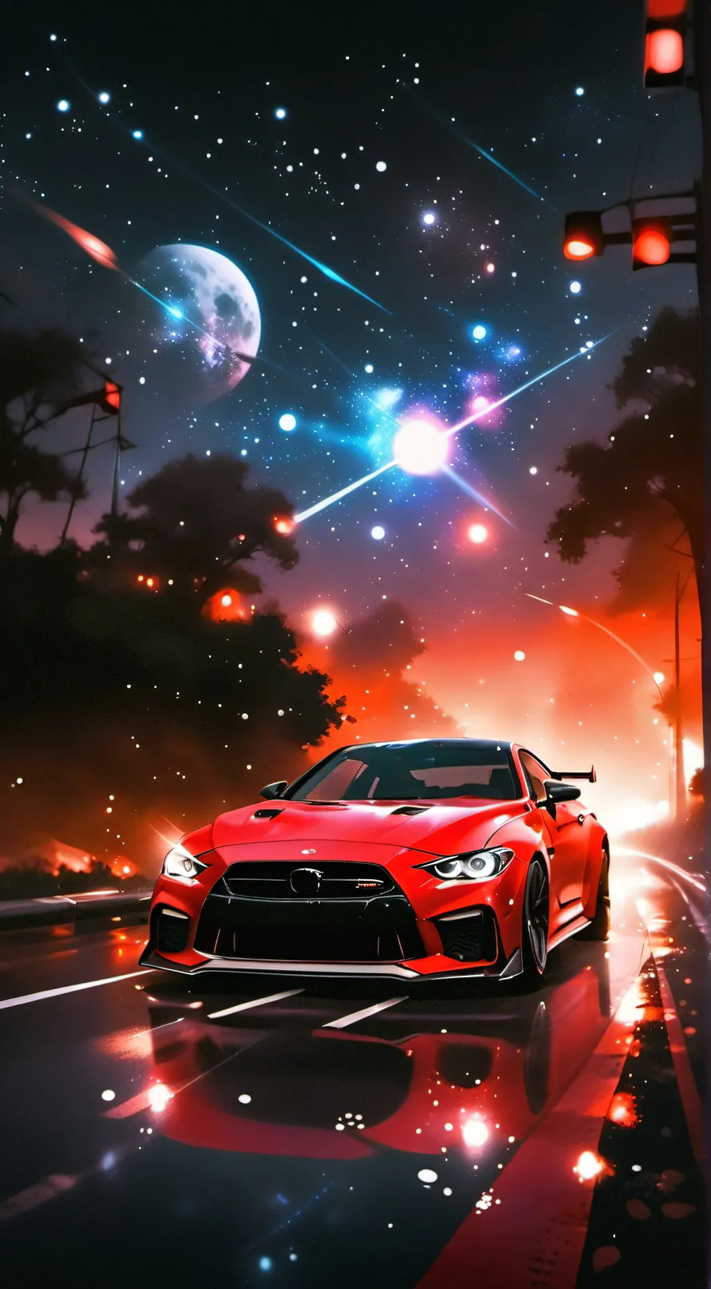 ai character: Kny road trip background