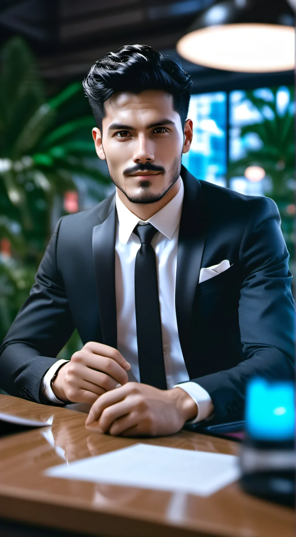 ai character: Leo background