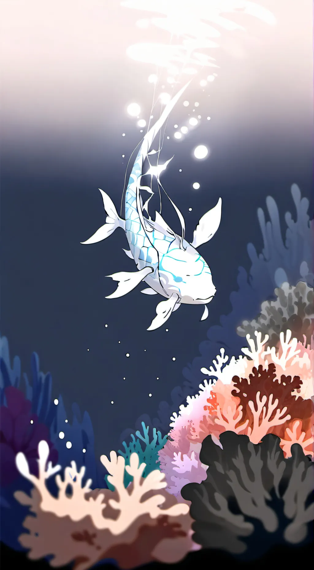 ai character: mermaid background