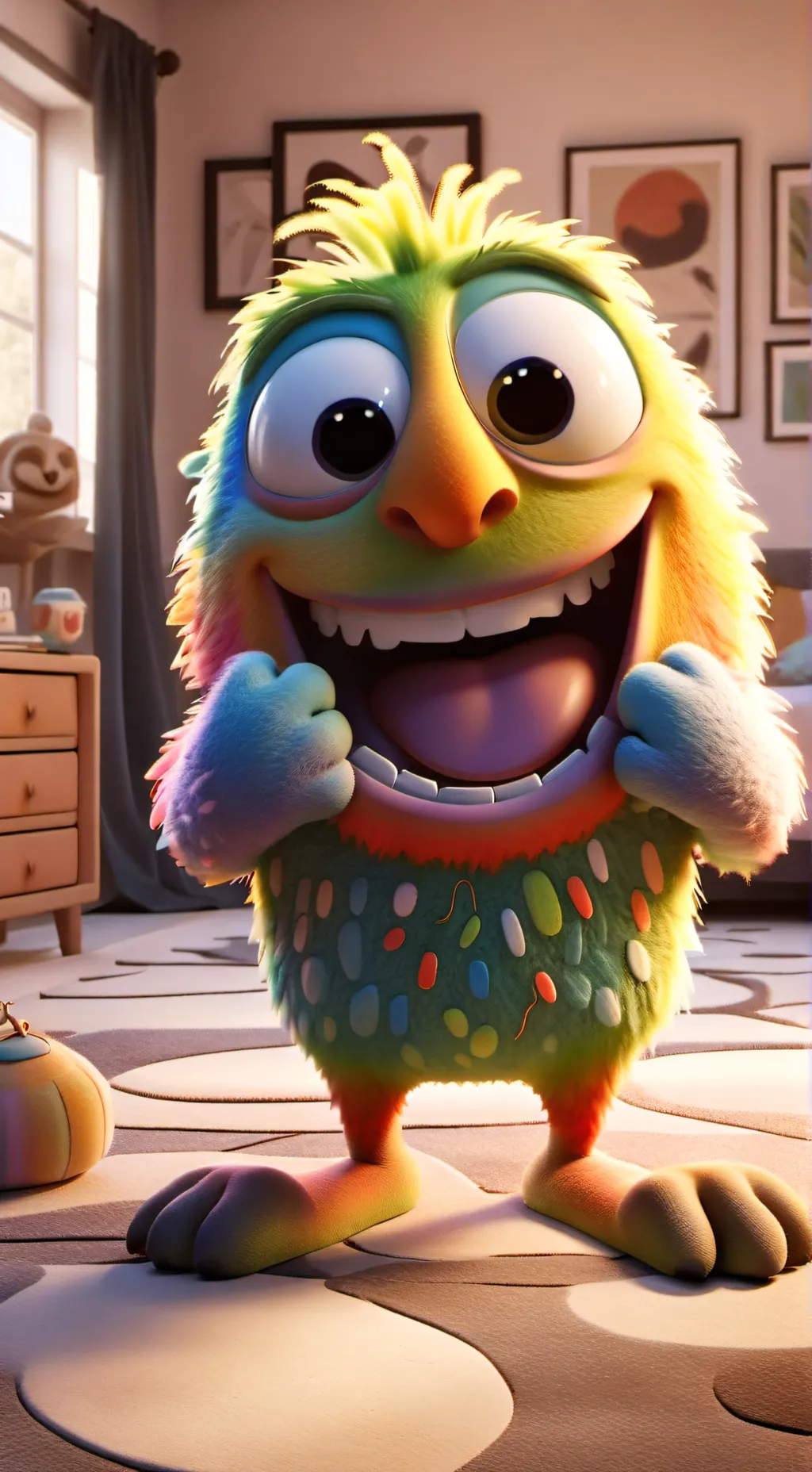 ai character: Sock Monster  background