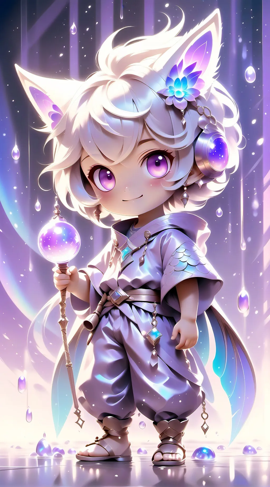ai character: Nabil valentineday background