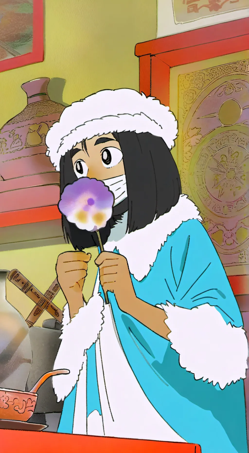 ai character: Luna Flores background