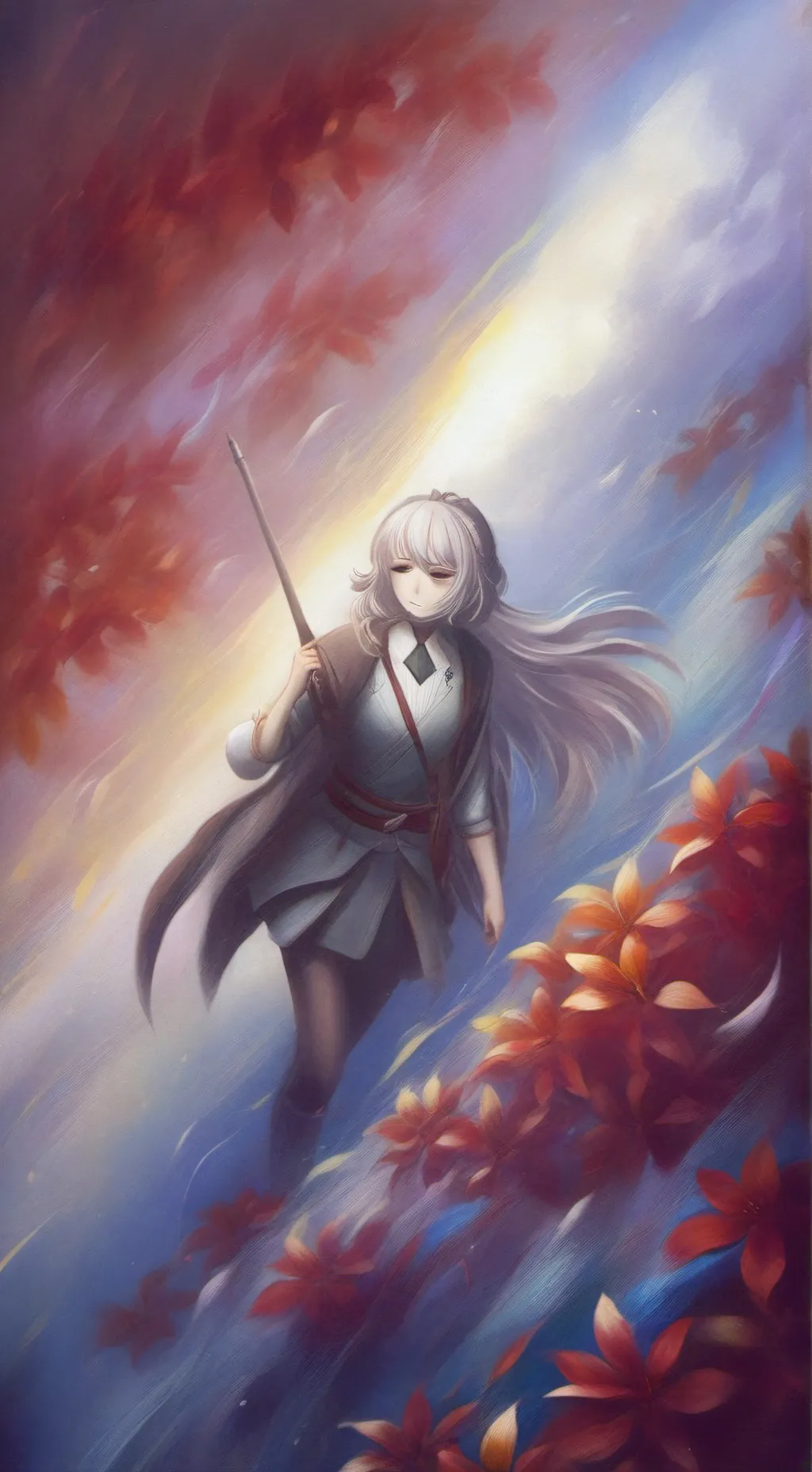 ai character: Kokichi oma background